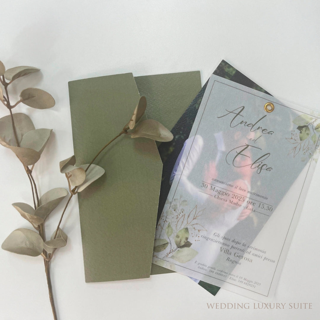 Traslucido busta VELO TRASPARENTE